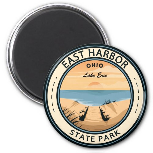 East Harbor State Park Ohio Badge Magnet