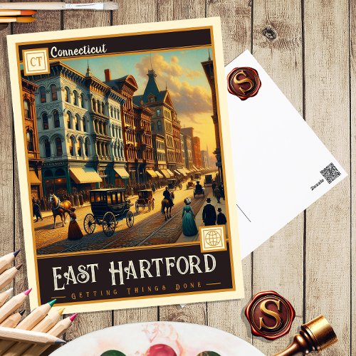 East Hartford Connecticut  Vintage Postcard