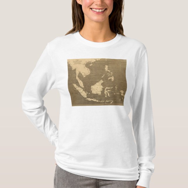East India Islands Map by Arrowsmith T-Shirt (Front)