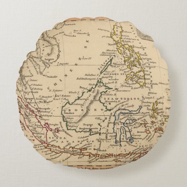 East India Islands Round Pillow (Front)