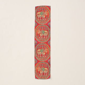 East Indian elephant print Scarf
