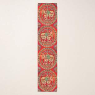 East Indian elephant print Scarf