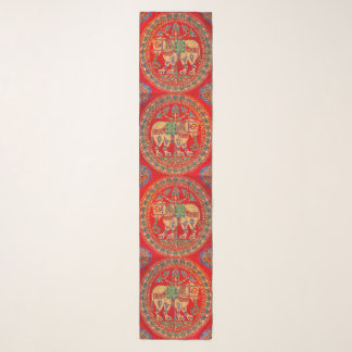 East Indian elephant print Scarf