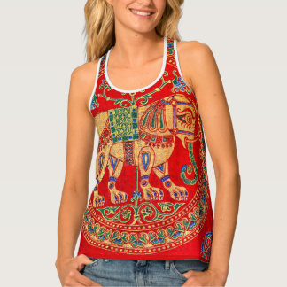 East Indian elephant print Tank Top