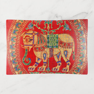 East Indian elephant print Trinket Tray