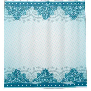 East indian pattern mandala paisley shower curtain