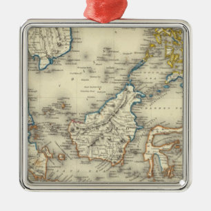 East Indies 2 Metal Ornament