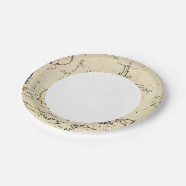 East Indies Paper Plates (Angled)
