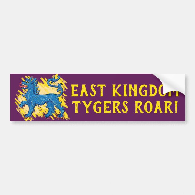 East Kingdom Tygers Roar Bumper Sticker (Front)