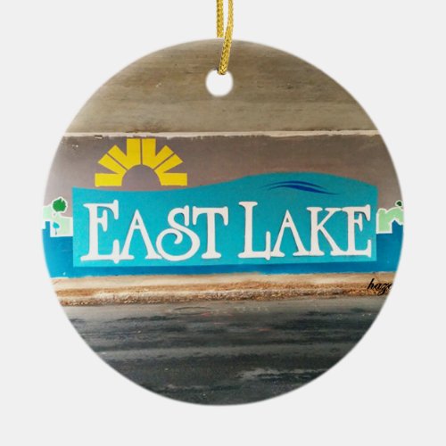 East Lake East Lake Atlanta East Lake  Ceramic Ornament