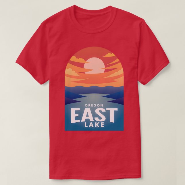 East Lake OR Retro Sunset 1 T-Shirt (Design Front)