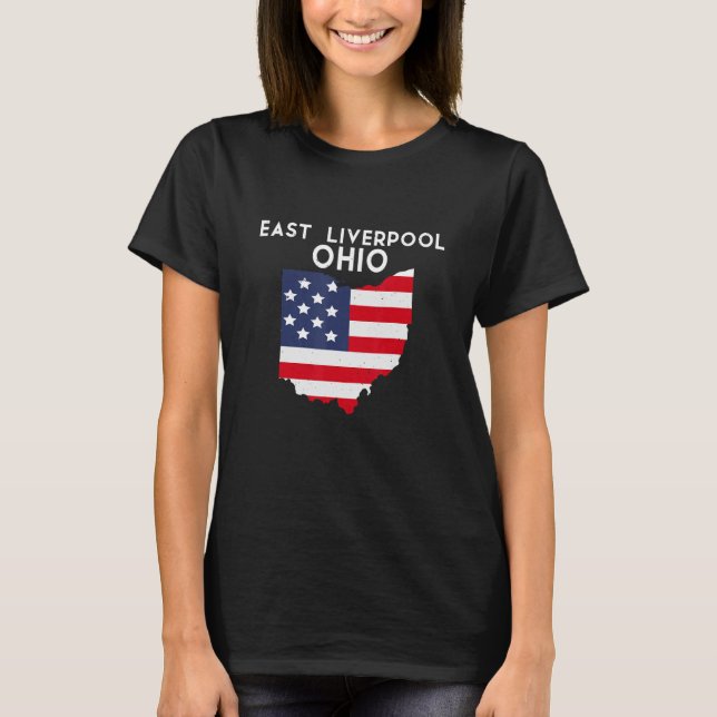 East Liverpool Ohio USA State America Travel Ohioa T-Shirt (Front)