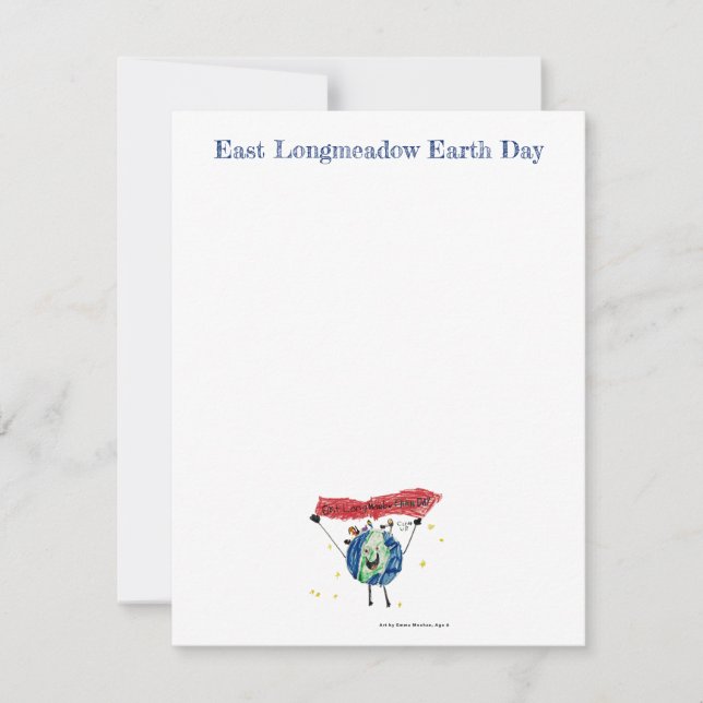 East Longmeadow Earth Day Note Card (Front)