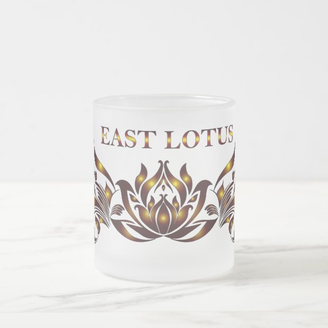 East lotus Glass Mug (Center)