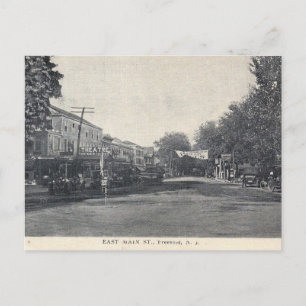 East Main Street, Freehold, NJ, Vintage Postcard
