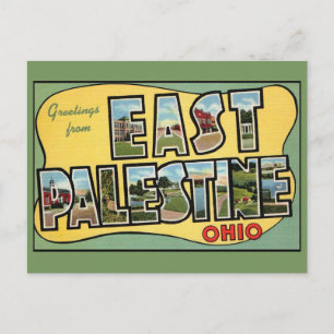 East Palestine Ohio Vintage Travel Postcard