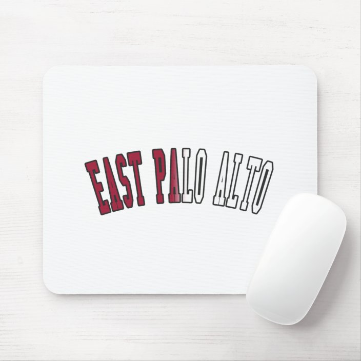 East Palo Alto in California State Flag Colors Mouse Pad