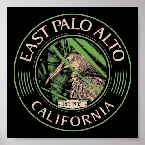 EAST PALO ALTO SAN MATEO CALIFORNIA POSTER