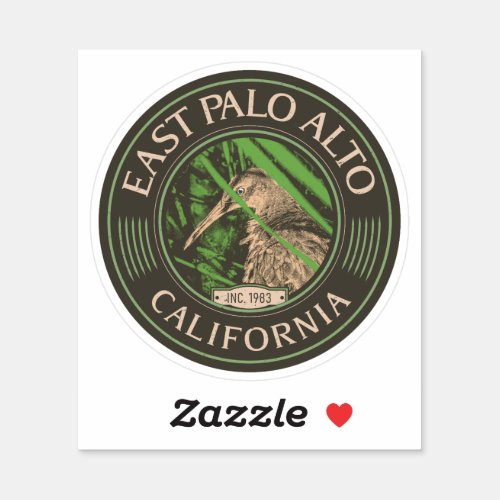 EAST PALO ALTO SAN MATEO CALIFORNIA STICKER