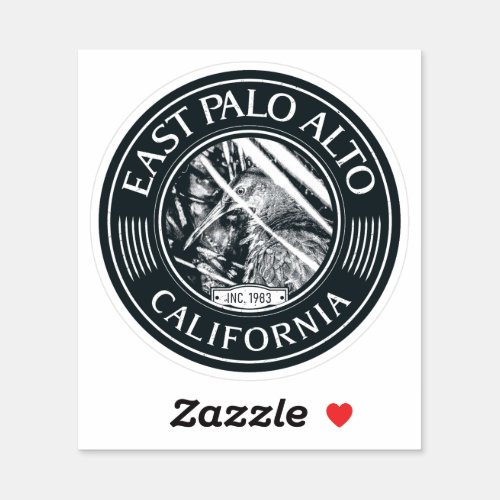 EAST PALO ALTO SAN MATEO CALIFORNIA STICKER