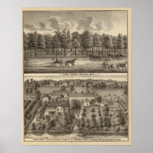East Park, Racine and Oakland Farm Poster