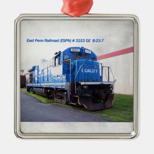 East Penn Railroad Locomotive 3153  Metal Ornament