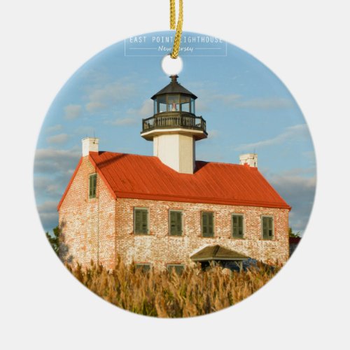 East Point Lighthouse Ceramic Ornament