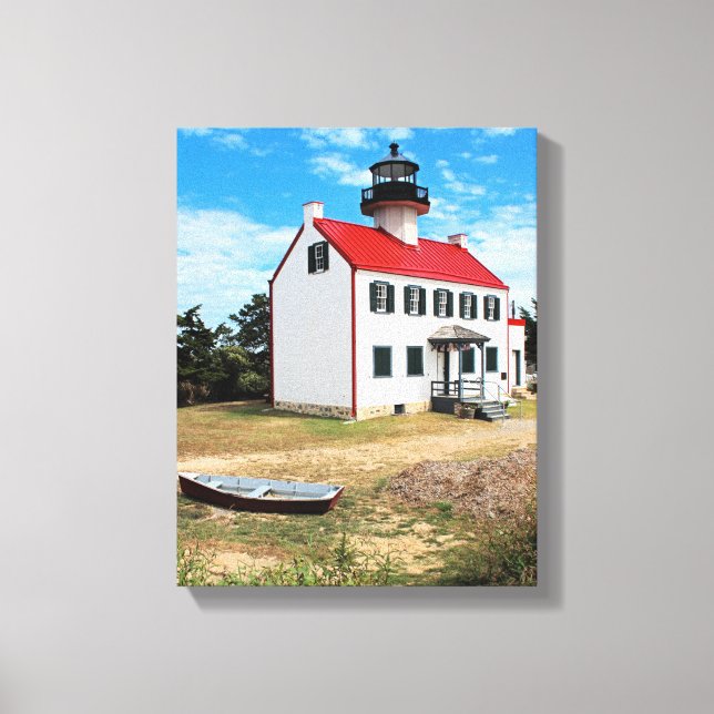 East Point Lighthouse, New Jersey Canvas Print (Front)