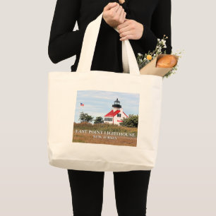East Point Lighthouse, New Jersey Jumbo Tote Bag