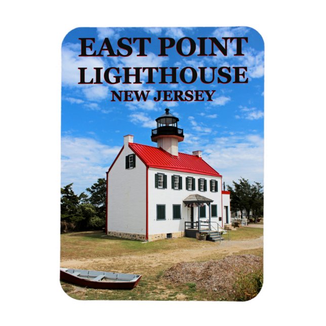 East Point Lighthouse, New Jersey Photo Magnet (Vertical)
