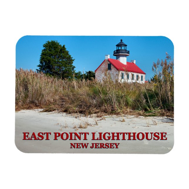 East Point Lighthouse, New Jersey Photo Magnet (Horizontal)