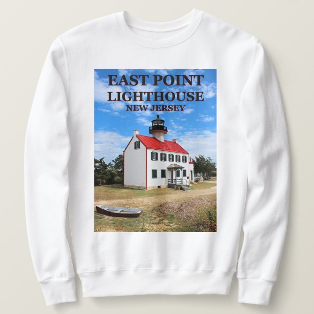 East Point Lighthouse, New Jersey Sweatshirt (Design Front)