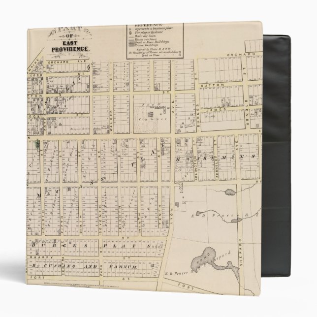 East Providence Rhode Island Map Binder (Front/Inside)