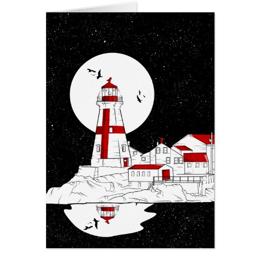 East Quoddy Head Lighthouse flat Cards (Front)