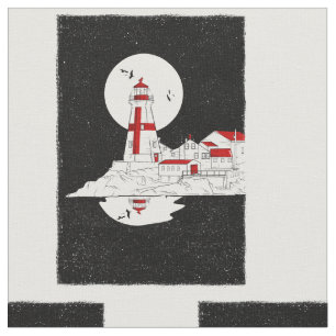 East Quoddy Head Lighthouse flat shirt amazon Fabric
