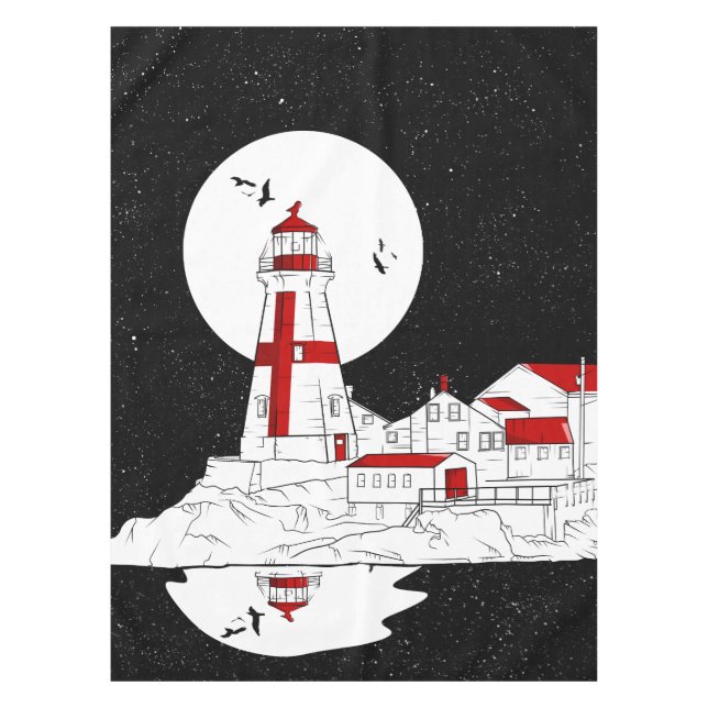 East Quoddy Head Lighthouse flat Tablecloth (Front)