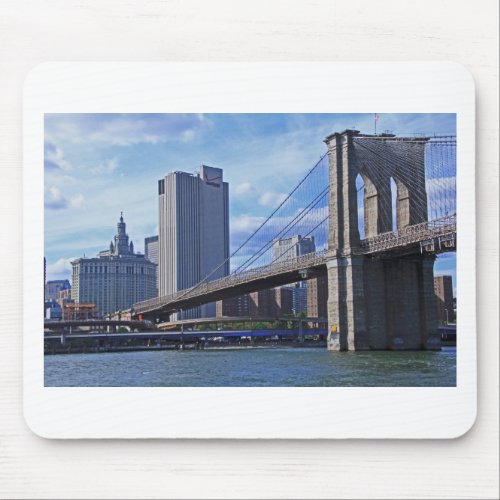East River Brooklyn Bridge  Municipal Building Mouse Pad