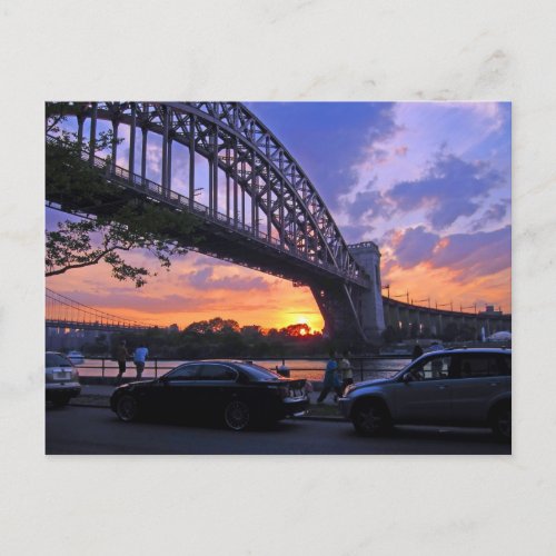 East River Sunset Postcard