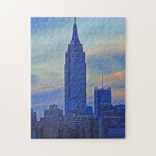 East River View of the EmpStBldg A1 Jigsaw Puzzle