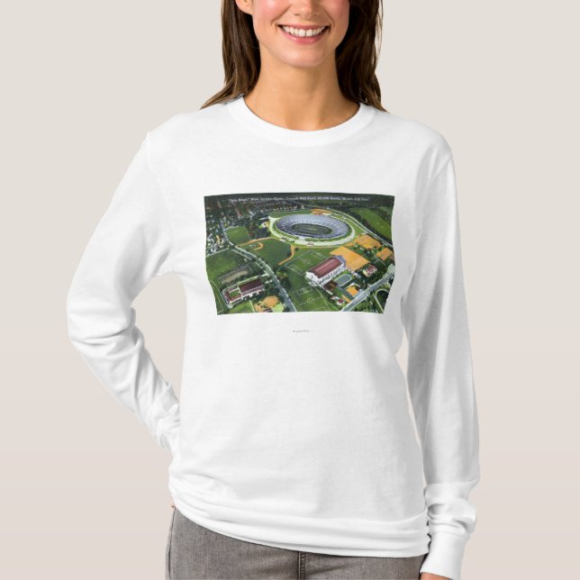 East Rock Park View of the Pardee Rose Garden T-Shirt (Front)