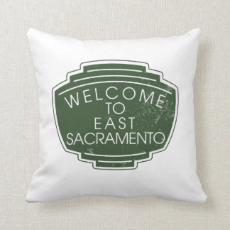 East Sac Sign Pillow