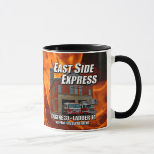 East Side Express Ringer Mug (Flames)