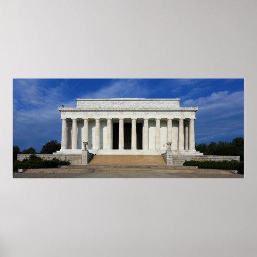 East Side of the Lincoln Memorial Washington DC Poster