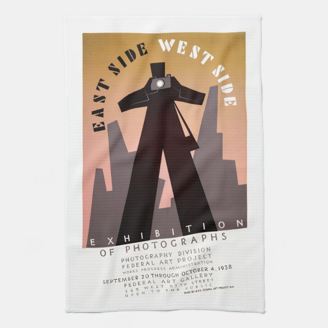 East Side ~ West Side Kitchen Towel (Vertical)