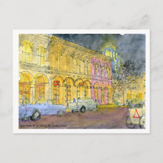 East Sixth St. at Trinity St., Austin, Texas Postcard