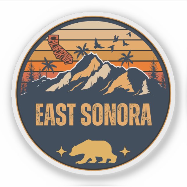 East Sonora, California Sticker (Front)