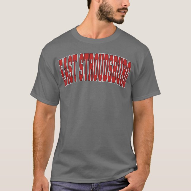 East Stroudsburg Pa Pennsylvania Varsity Style Usa T-Shirt (Front)
