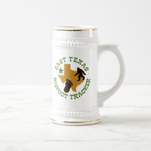 East Texas Bigfoot Tracker Beer Stein