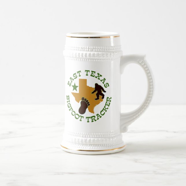 East Texas Bigfoot Tracker Beer Stein (Right)