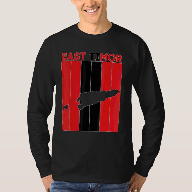 East Timor Country Borders T-Shirt (Front)